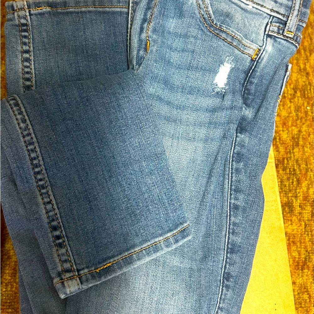 Abercrombie fitch distressed high rise skinny 7/8 slim girls legging 🫎